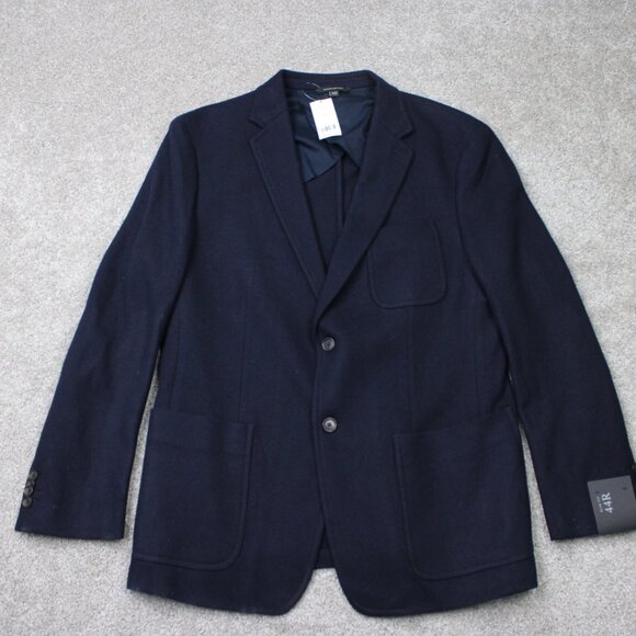 Banana Republic Blazer NWT Mens 44R Blue Mario Bellucci Italian Wool Slim Fit